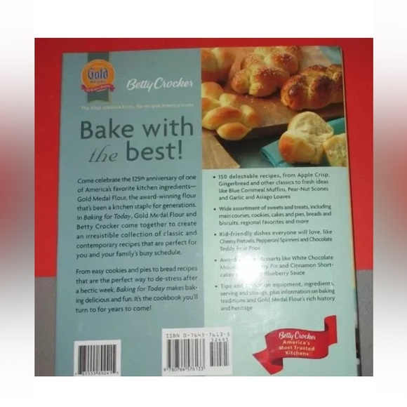 Betty Crocker Cookbook Hardcover Baking for Today General Mills 2005 Recipe EUC - Picture 6 of 6